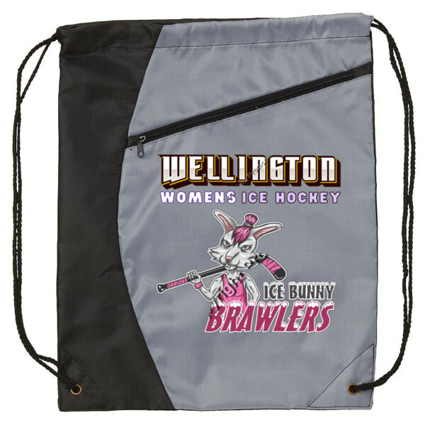Ice Bunny Brawlers Drawstring Bag Thumbnail