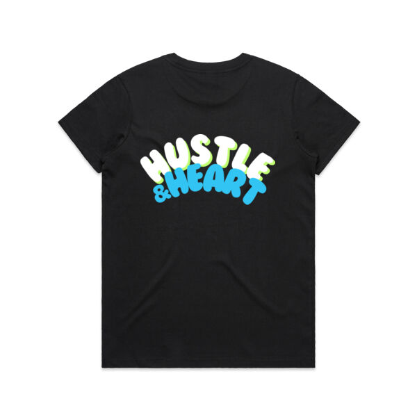 Limited: Hustle & Heart Dark Tee BLUE Thumbnail